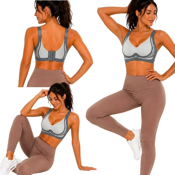 Biustonosz sportowy damski push up modelujący bezszwowy wkładki rozmiar XL