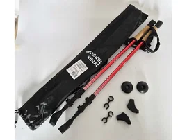 KIJ NORDIC WALKING ZESTAW 4 CZERWONY