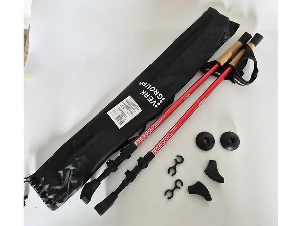 KIJ NORDIC WALKING ZESTAW 4 CZERWONY