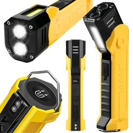 Lampa warsztatowa latarka LED COB akumulatorowa z magnesem i hakiem Verk Group