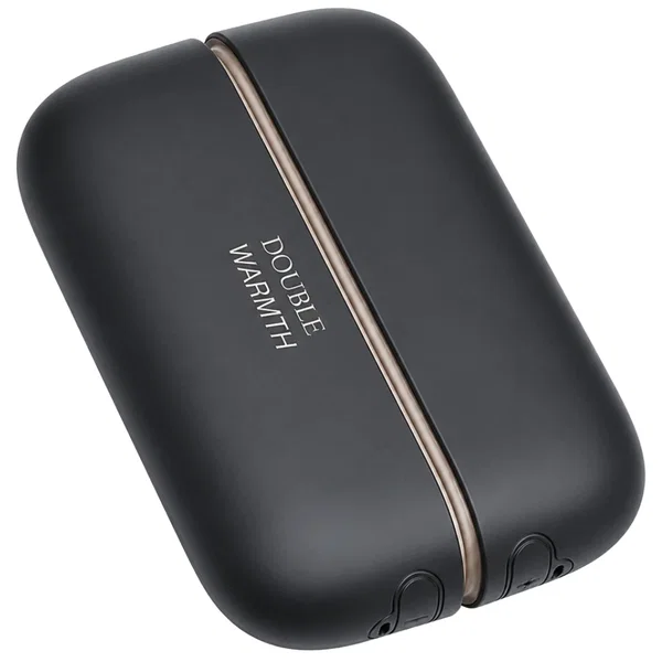 Magnetyczny ogrzewacz elektryczny do rąk dłoni 2w1 USB czarny kieszonkowy