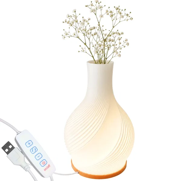 Lampa stołowa LED wazon 2w1 regulacja jasności 3 barwy światła