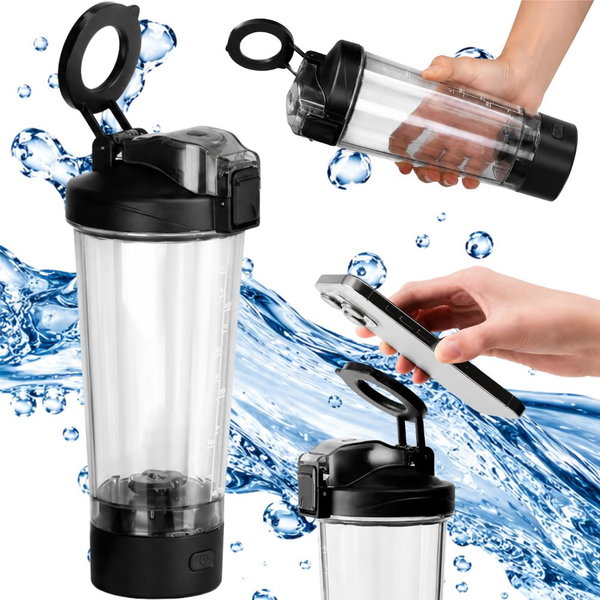 Shaker elektryczny usb 700ml bidon mikser do napojów ze statywem na telefon