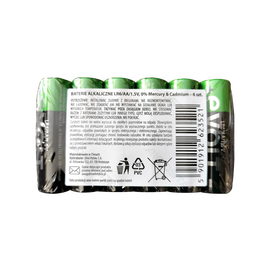 Bateria alkaliczna LR6 AA 1,5V zestaw 6 sztuk do długotrwałego zasilania