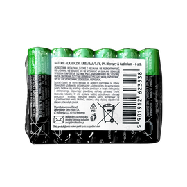 Baterie alkaliczne AAA LR03 1,5V 6 sztuk zapewniające niezawodne zasilanie