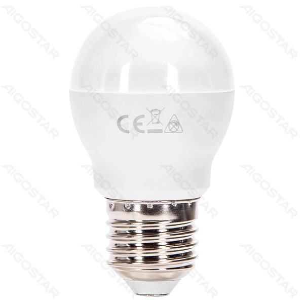 Żarówki LED G45 E27 8W 3000K 2 sztuki blister do salonu energiooszczędna