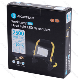 Lampa robocza LED 30W 6500K z podstawą i kablem 1,8 m mocne światło do pracy