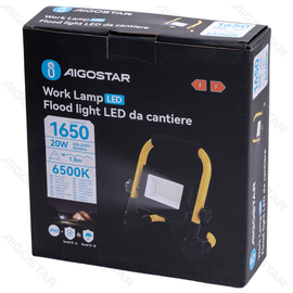 Lampa robocza LED 20W 6500K z podstawą i kablem 1,8 m mocne światło do pracy