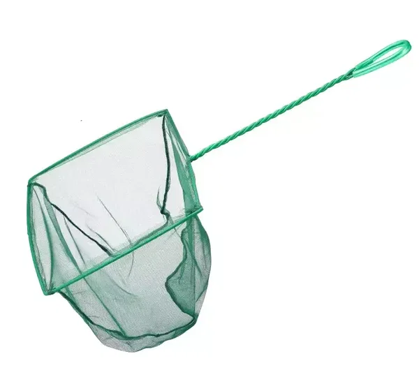 Siatka XXXL 28x54cm zielony podbierak do łowienia ryb w akwarium