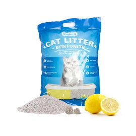 Bentonitowy żwirek 3.8l/3.2kg dla kota ziarno 1-4mm zapach cytrynowy