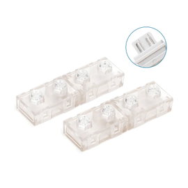 2xZłączka do taśmy LED na 230V płaska 10mm typ I do taśm jednobarwnych
