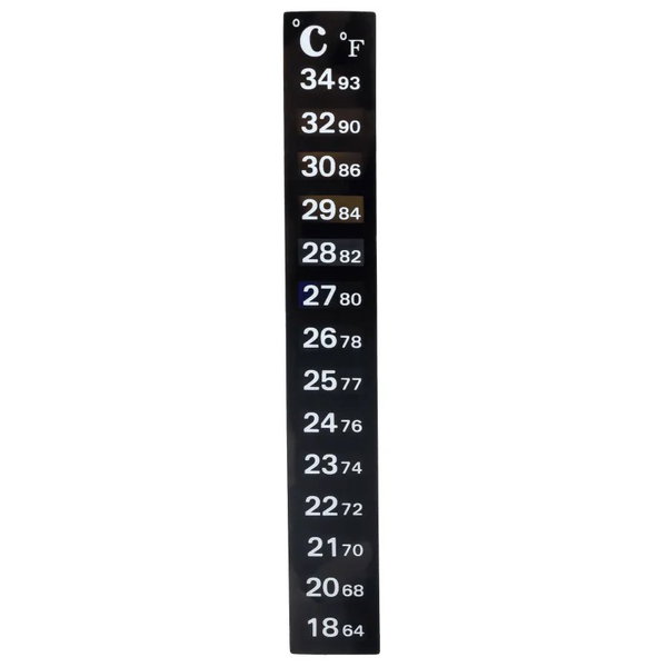 Termometr do akwarium naklejany na szybę 18-34/64°F-93°F