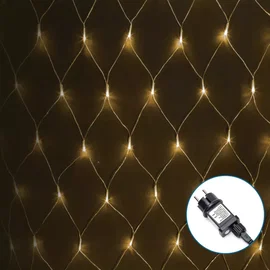Siatka 200 led 3x1.5m ciepła kurtyna zewnętrzna niskonapięciowa