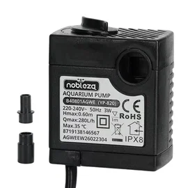 Pompka zanurzeniowa napowietrz 3W 280L/h do akwarium z regulacją