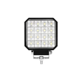 Lampa LED robocza 48W 6000K IP67 czarna do garażu i warsztatu