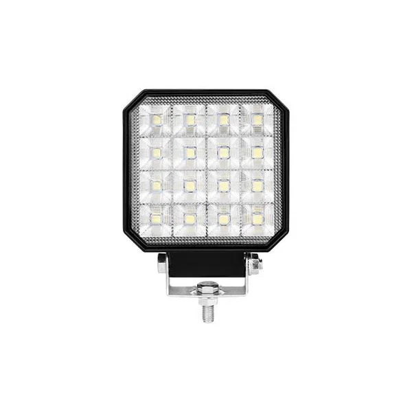 Lampa LED robocza 48W 6000K IP67 czarna do garażu i warsztatu