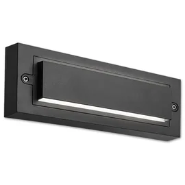 Oprawa LED 6W 4000K IP65 czarna do elewacji i wejścia