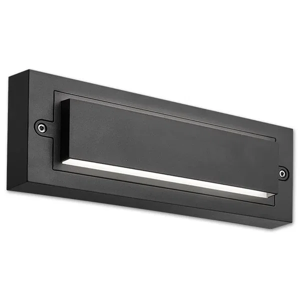 Oprawa LED 6W 4000K IP65 czarna do elewacji i wejścia
