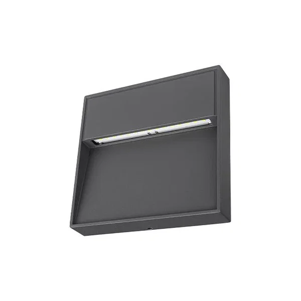 Oprawa architektoniczna LED 4W 4000K IP54 RAL7021 150x150x26 do wejścia i na sch