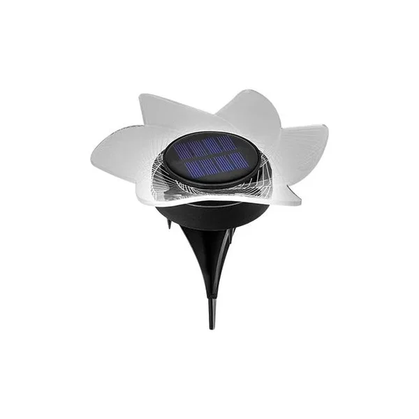 Lampa LED solarna 0.72W 3000K IP44 czarna do ogrodu i altany