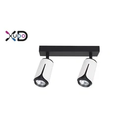 kinkiet LED GU10 2x35W biały czarny IP20 do wnętrz