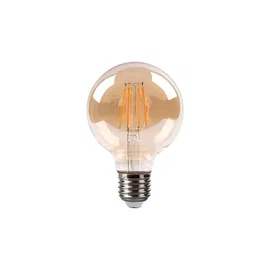 Żarówka LED E27 6W 2700K amber 3-stopniowe ściemnianie - bursztynowa kula led fi