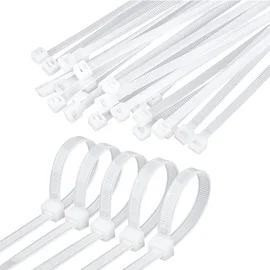 Opaski zaciskowe trytytki 2,5x100 100 szt białe