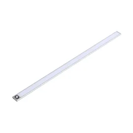 Lampa podszafkowa LED 4W 4500K IP20 srebrna z czujnikiem ruchu USB 80cm