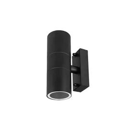 Oprawa architektoniczna LED 2x35W IP44 czarna do elewacji i wejścia