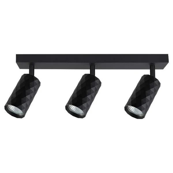 Kinkiet LED 3xGU10 35W czarny ruchomy do wnętrz