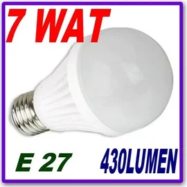 PROMOCJA! ŻARÓWKA LED E-27 7W CIEPLA BIAŁA W-Wwa