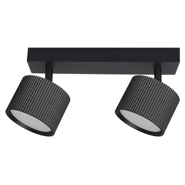Kinkiet LED GX53 2x12W czarny ruchomy IP20 do wnętrz