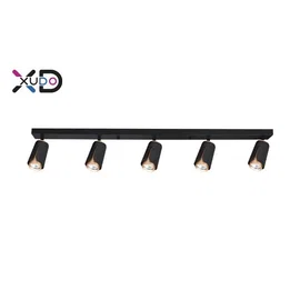 Kinkiet LED GU10 5x35W czarny mat złoty IP20 do wnętrz