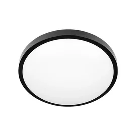 Plafon LED 2xE27 60W czarny IP44 z czujnikiem mikrofalowym do wejścia i na schod