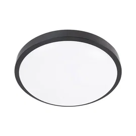 Plafon LED 24W 4000K IP44 czarny z czujnikiem ruchu mikrofalowym do wejścia i na