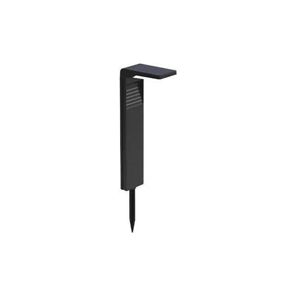Lampa LED solarna 5W 4000K IP65 czarna do ogrodu i altany