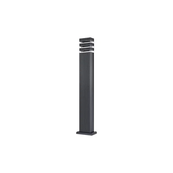 Lampa ogrodowa LED GU10 35W IP44 RAL7021 80cm stojąca do ogrodu i altany