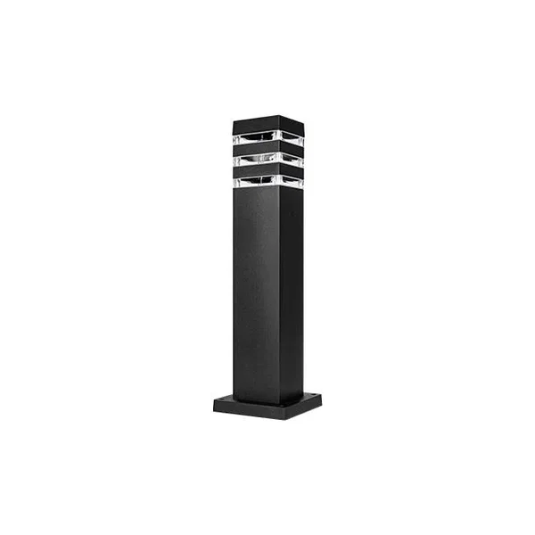 Lampa ogrodowa LED E27 60W IP54 czarna 50cm stojąca do ogrodu i altany