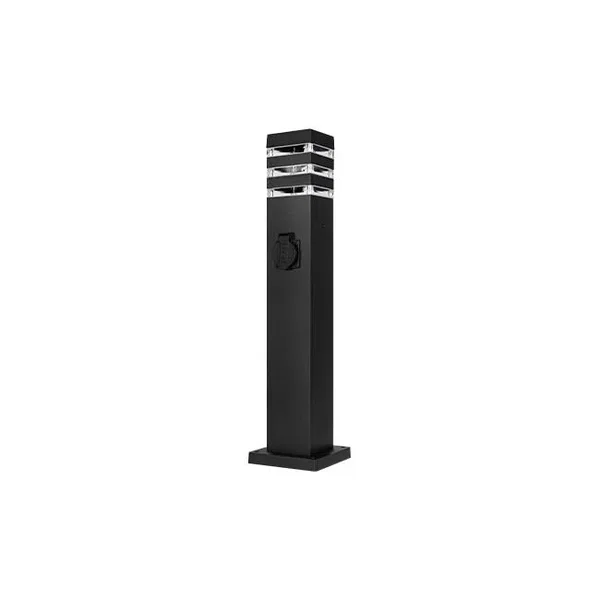 Lampa ogrodowa LED E27 60W IP54 czarna 61cm do ogrodu i altany