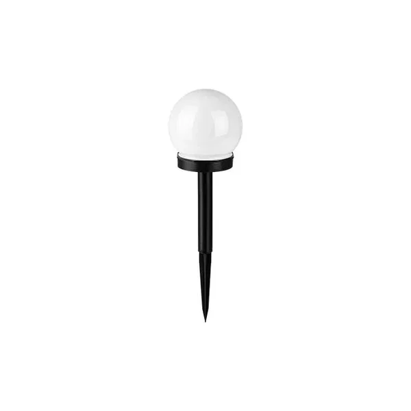 Lampa LED solarna 0,06W 5500-6000K IP44 czarna-biała Ø100x345mm do ogrodu i alta