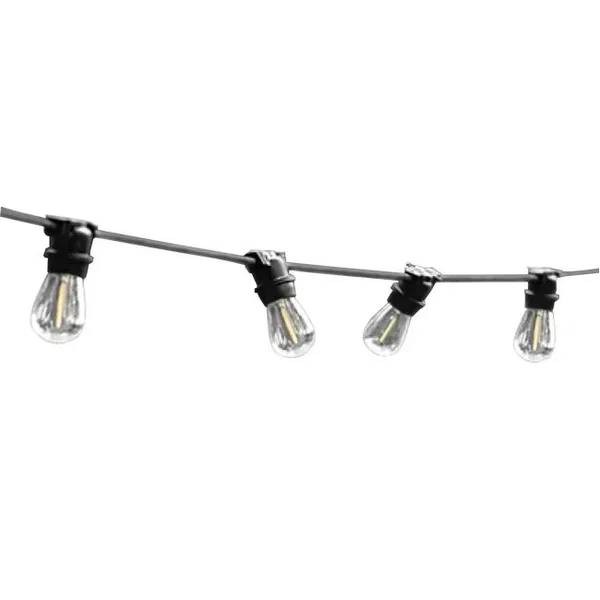 Girlanda LED 230V 10m 10x E27 IP44 czarna do ogrodu i altany