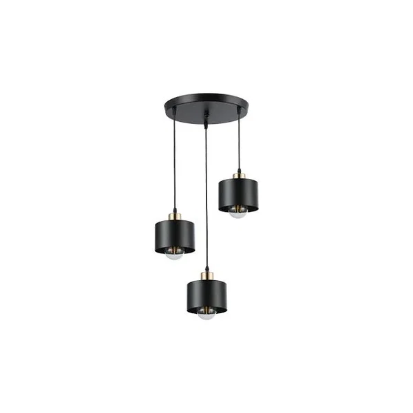 Oprawa wisząca LED E27 3x35W czarno-miedziana IP20 do wnętrz