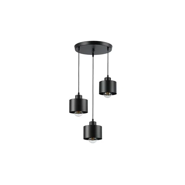 Oprawa wisząca LED E27 3x35W czarna IP20 do wnętrz
