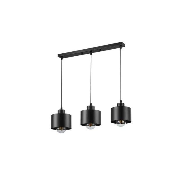 Oprawa wisząca LED E27 3x35W czarna 50cm do wnętrz