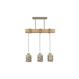 Oprawa wisząca E27 Elen x3 50cm beż+złota+WD