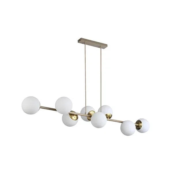 Oprawa wisząca E27 Bali-12 120cm x8 beż+złoty
