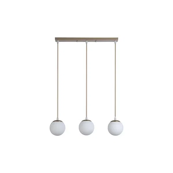Oprawa wisząca E27 Bali-12 50cm x3-1 beż+złoty