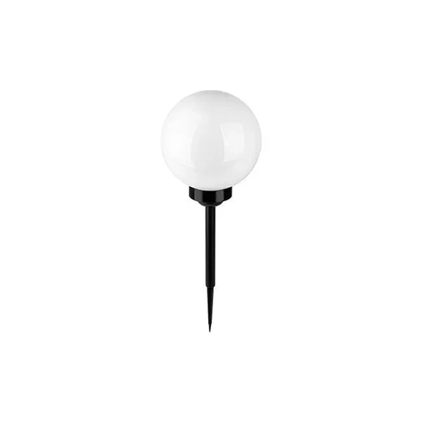 Lampa LED solarna 0.24W 6500K IP54 czarna biała 20cm do ogrodu i altany