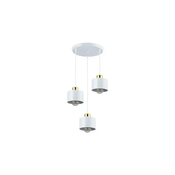 Oprawa wisząca LED E27 3x35W biało-złota IP20 do wnętrz