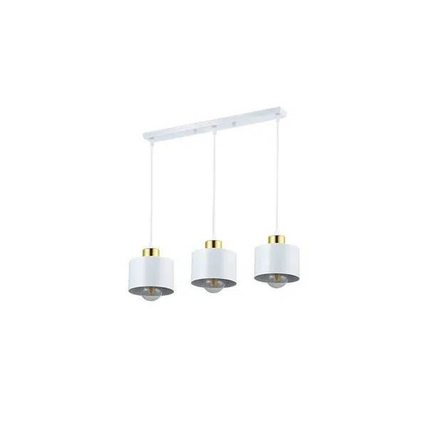 Oprawa wisząca LED E27 3x35W biało-złota 50cm do wnętrz